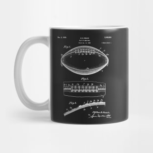 Football Patent - American Football Art - Black Chalkboard Mug